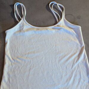 Mango  Ribbed cotton-blend top | Size S | White